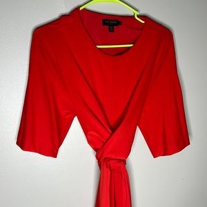 Ted baker red wrap dress